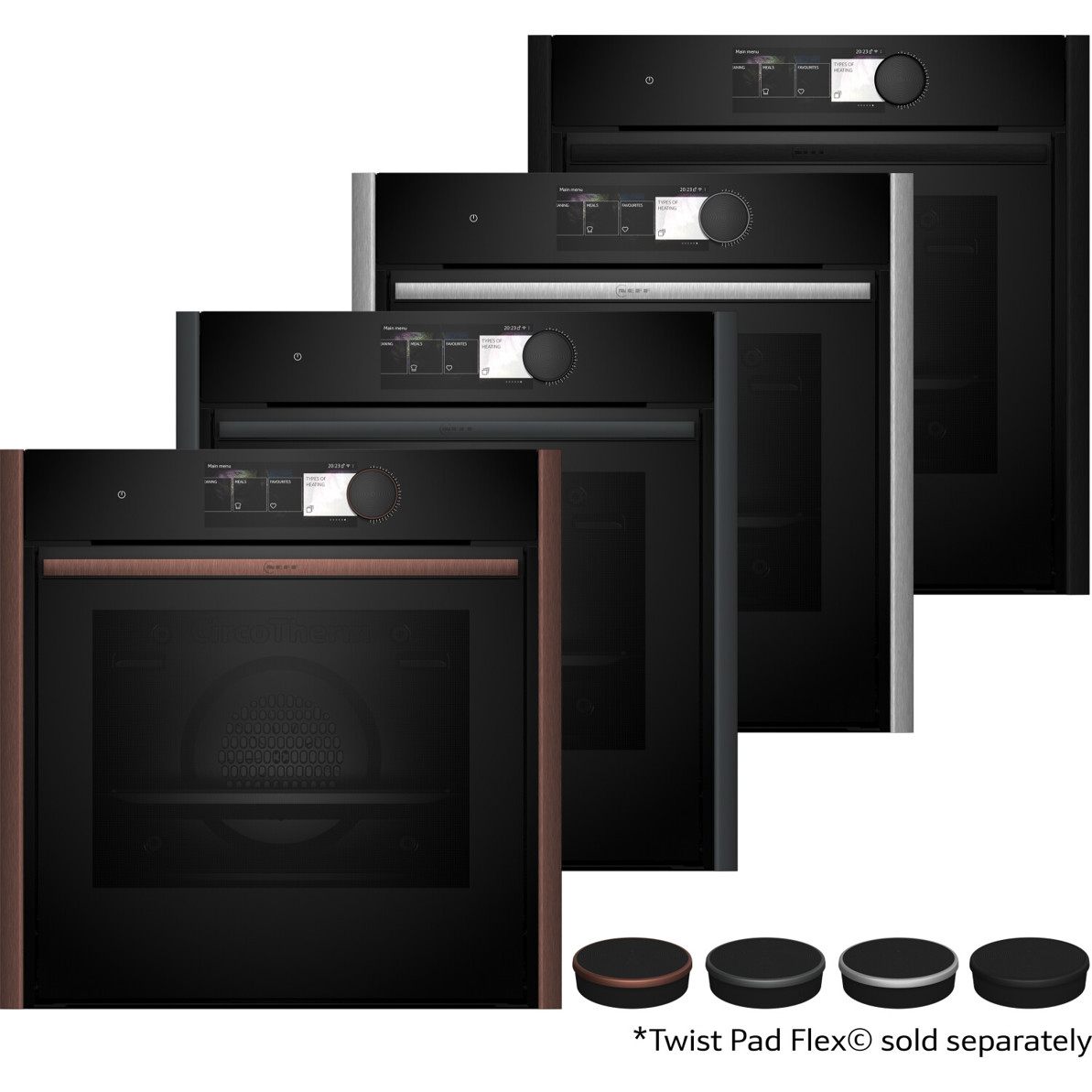 Neff - B69FY5CY0 - Einbaubackofen - 71 Liter, App-Steuerung, Slide & Hide