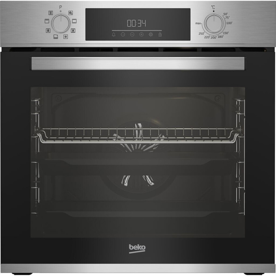 Beko - BBSM12320X - Backofen - silber, 72 Liter Volumen, mit Klapptür